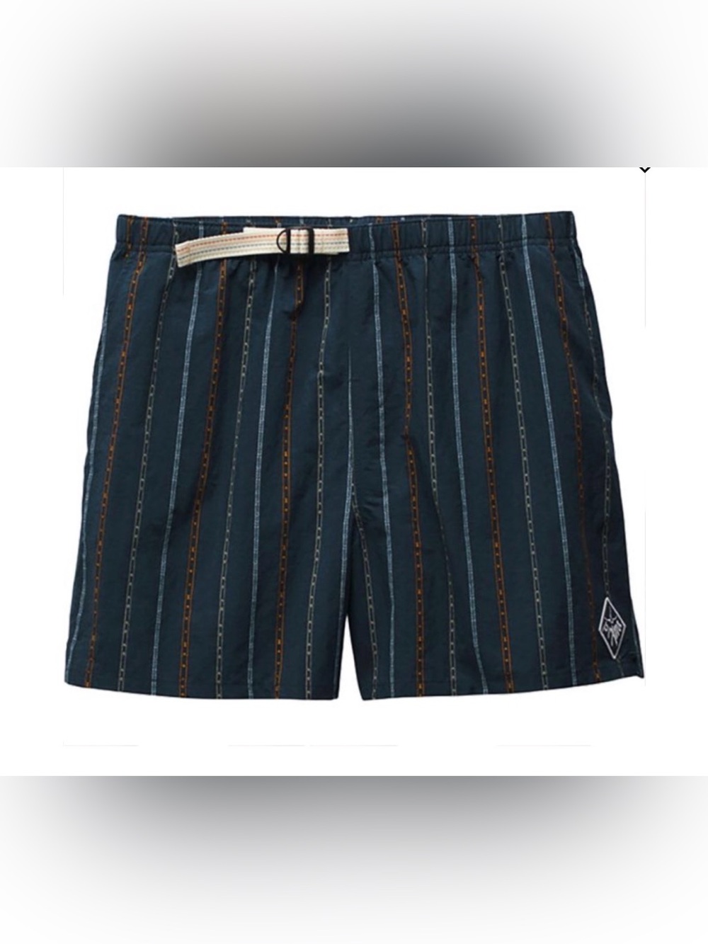 Prana Indio Heritage Short Stormy Night Stripe Men’s Small NWT 4” Inseam